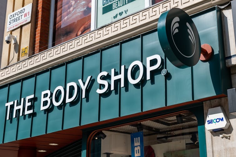 The Body Shop store frontage