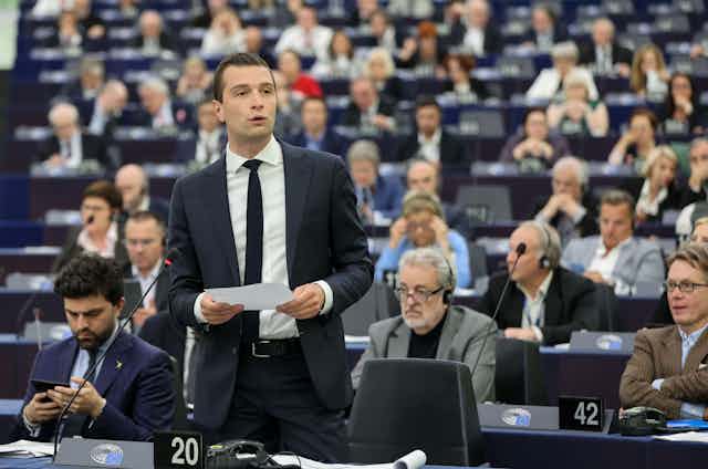 Jordan Bardella au Parlement européen