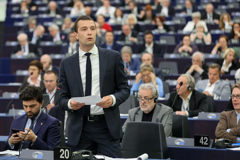 Jordan Bardella au Parlement européen
