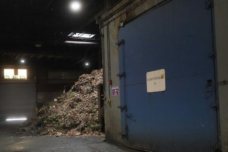 Food waste pile of garbage.