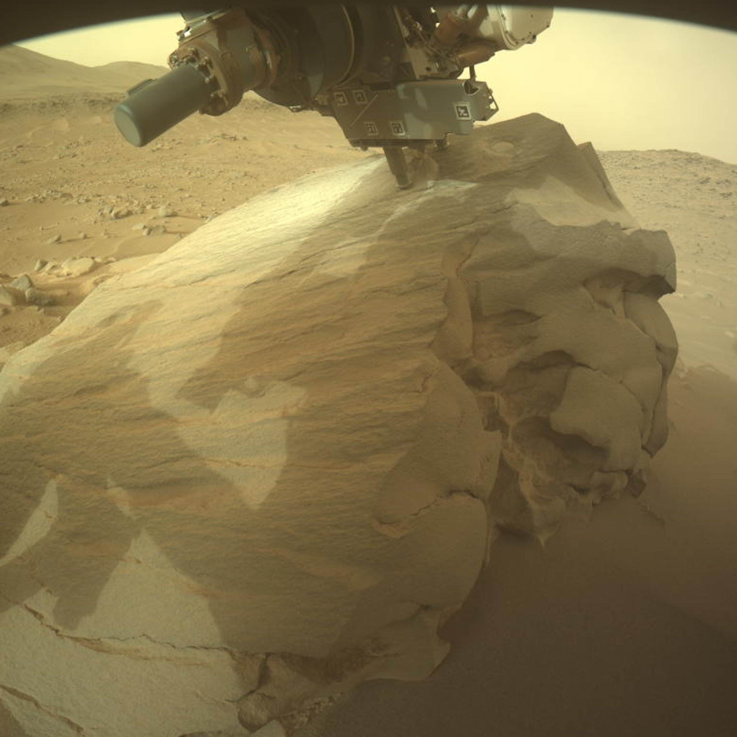 A Nasa rover has reached a promising place to search for fossilised life on Mars