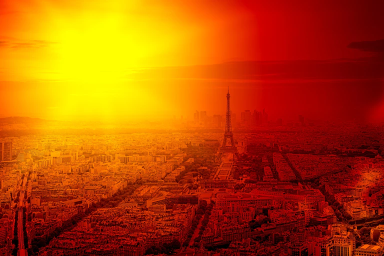 Image de Paris sous la canicule