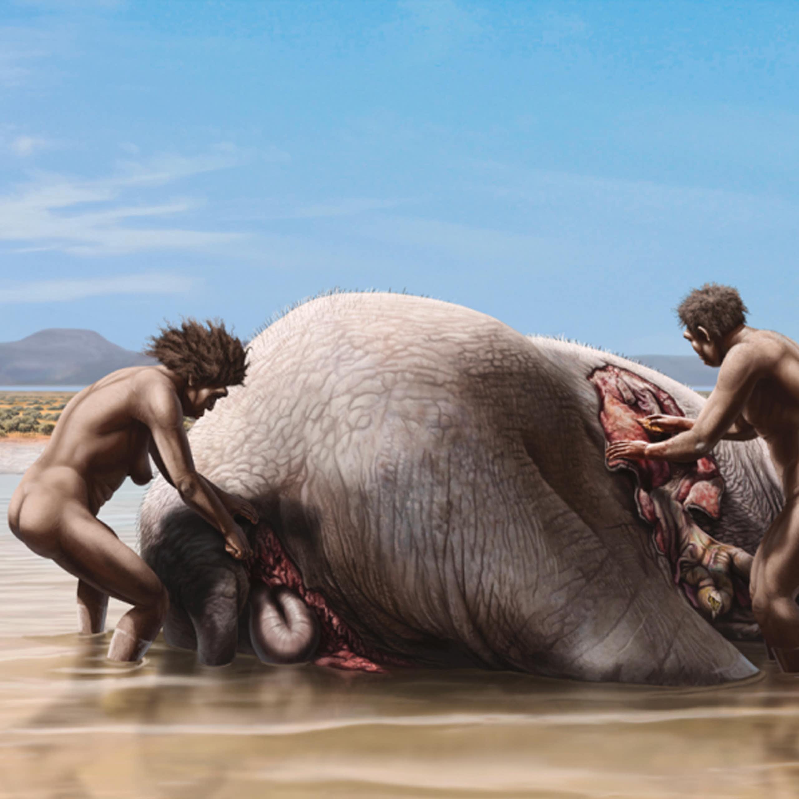 El día que humanos y tigres dientes de sable comieron de la misma mamut, Amparito