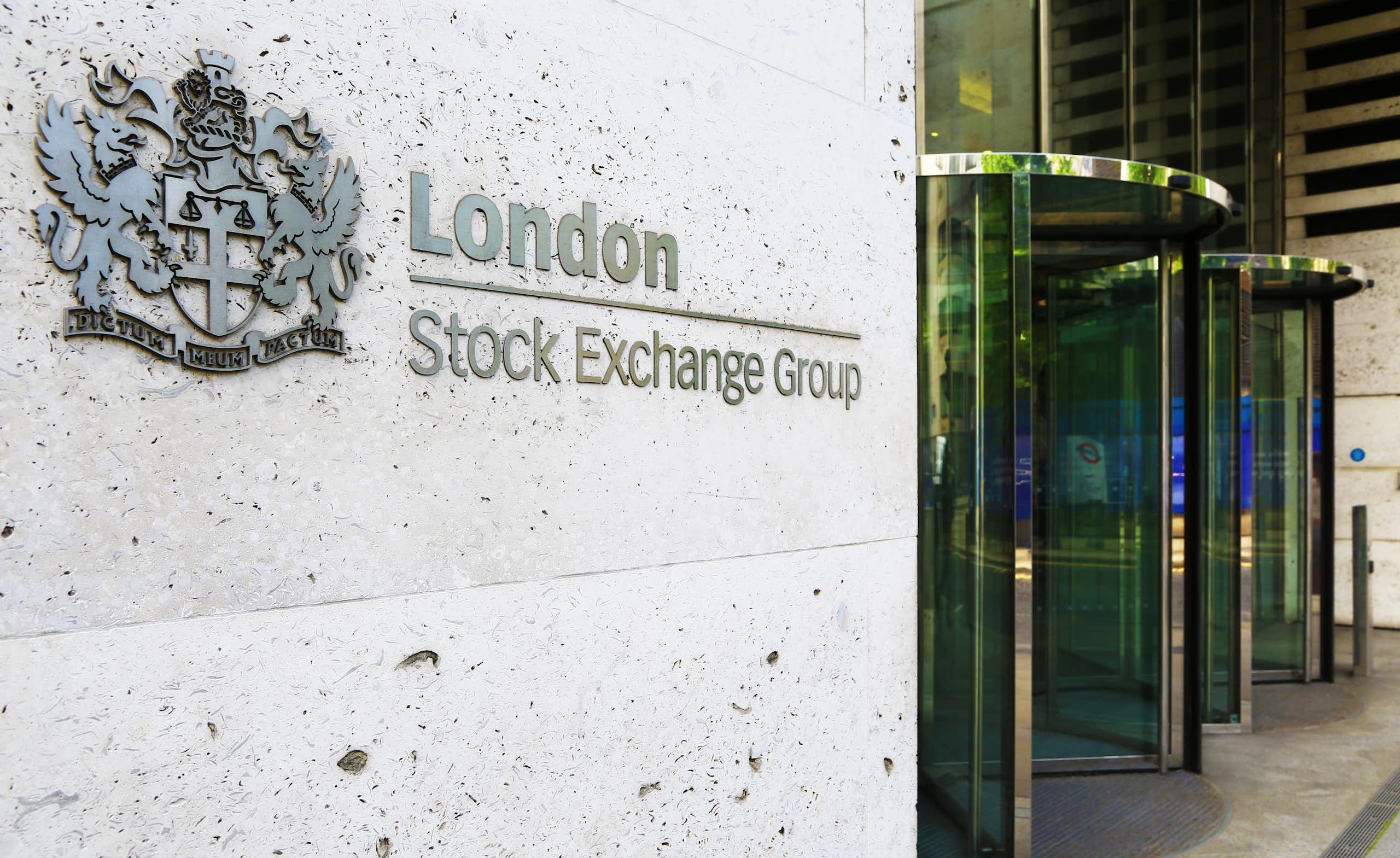 Entrance to the London Stock Exchange