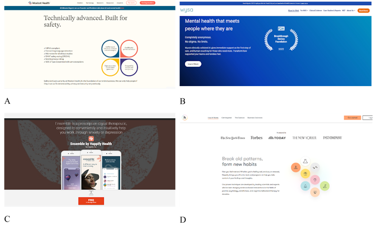 Four examples of marketing mental health apps