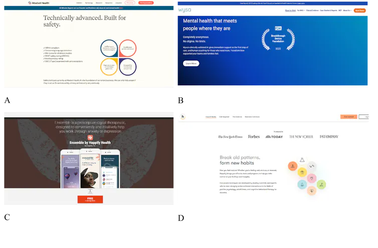 Four examples of marketing mental health apps