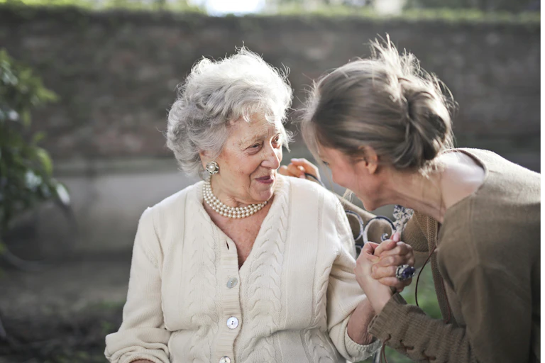 Woman and old lady