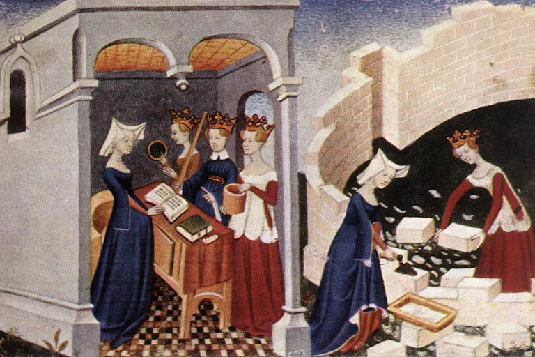 Ilustración del libro 'La ciudad de las damas', de Christine de Pizan.