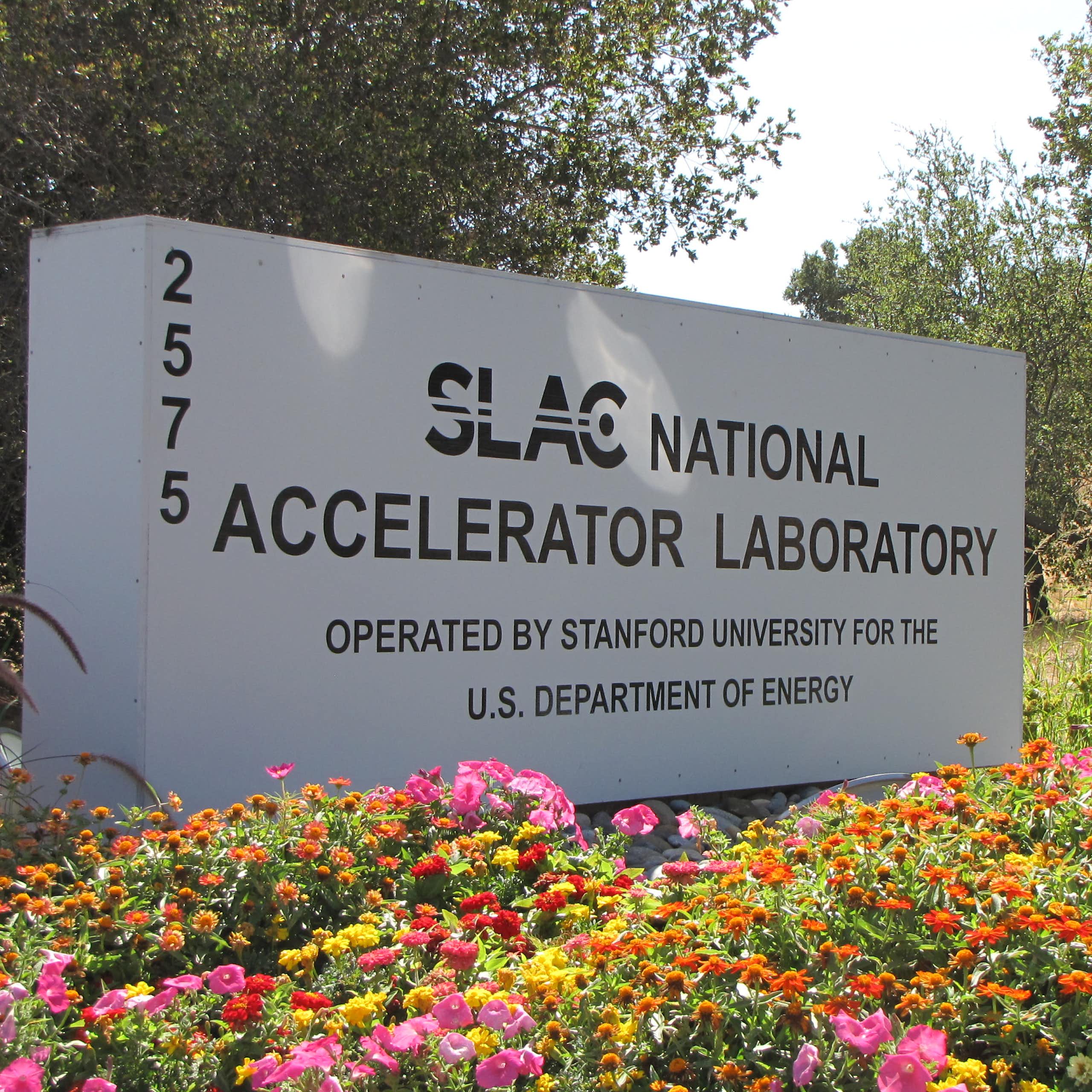 L'entrée du laboratoire national de l'accélérateur Slac à l'université de Stanford. 