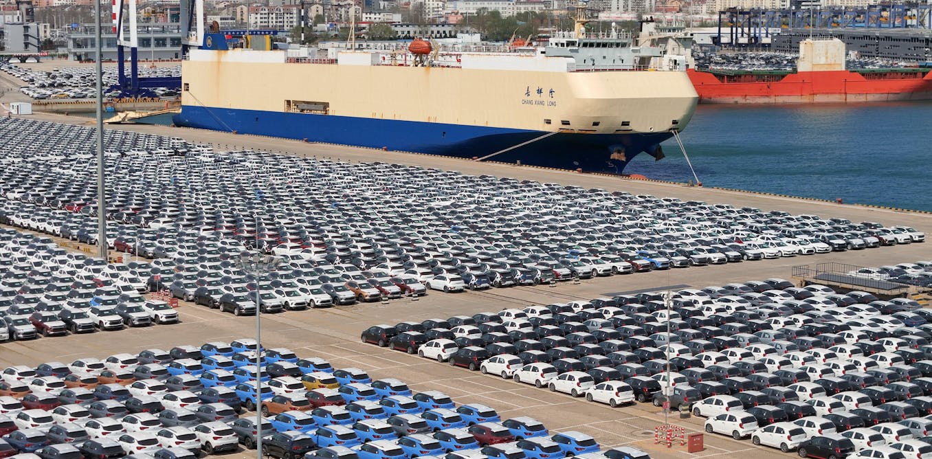 Electric cars pile up at European ports as Chinese firms struggle to find buyers