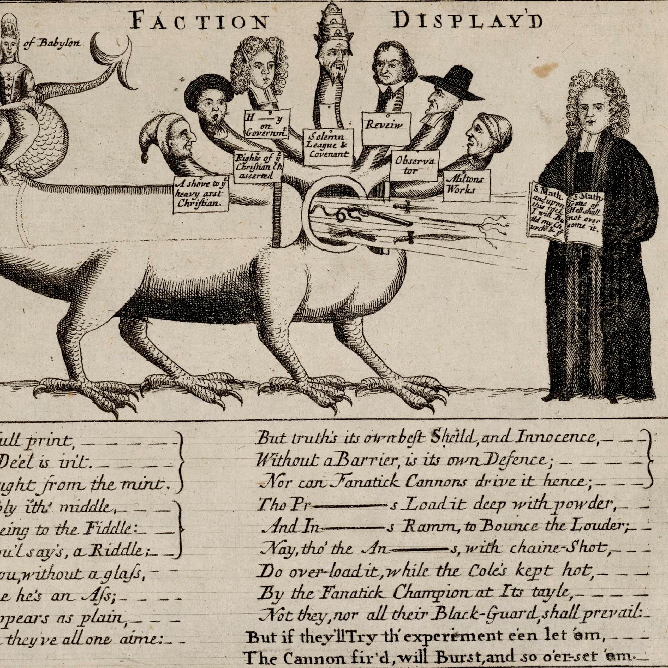A satirical drawing from the 18th century.