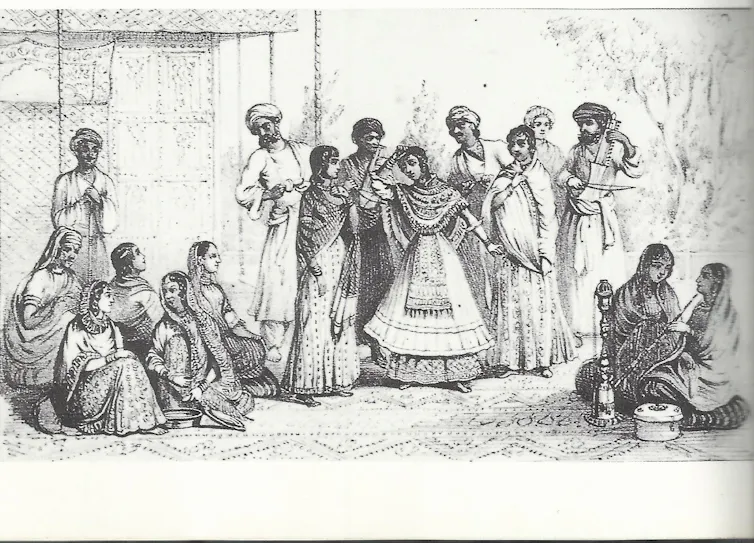 Black and white drawing.