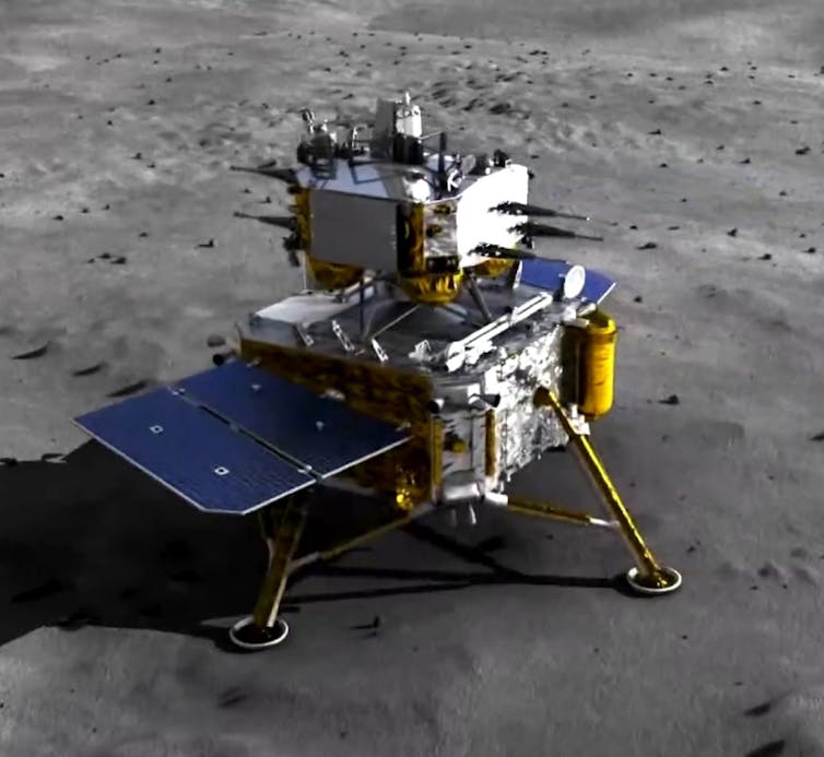 Artist's impression of the lander.