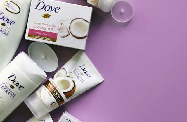 selection of Dove products