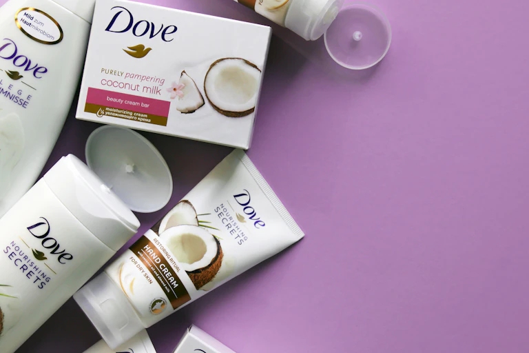 selection of Dove products