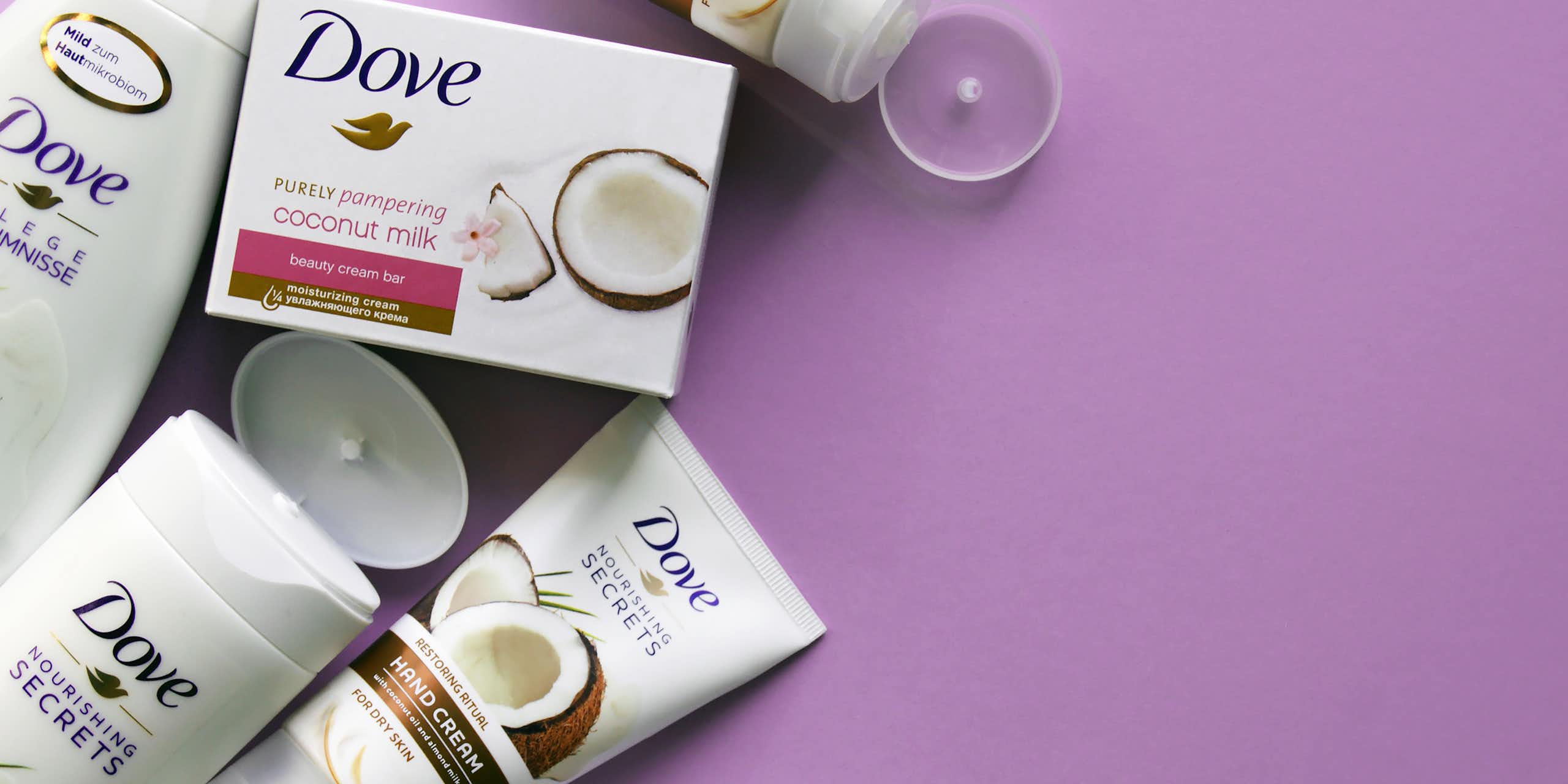 selection of Dove products