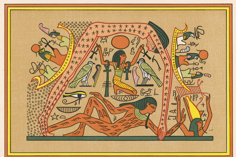 Ancient depiction of Nut