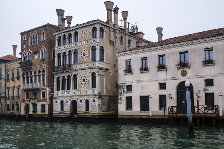 Old buildings on Venice's Grand Canal