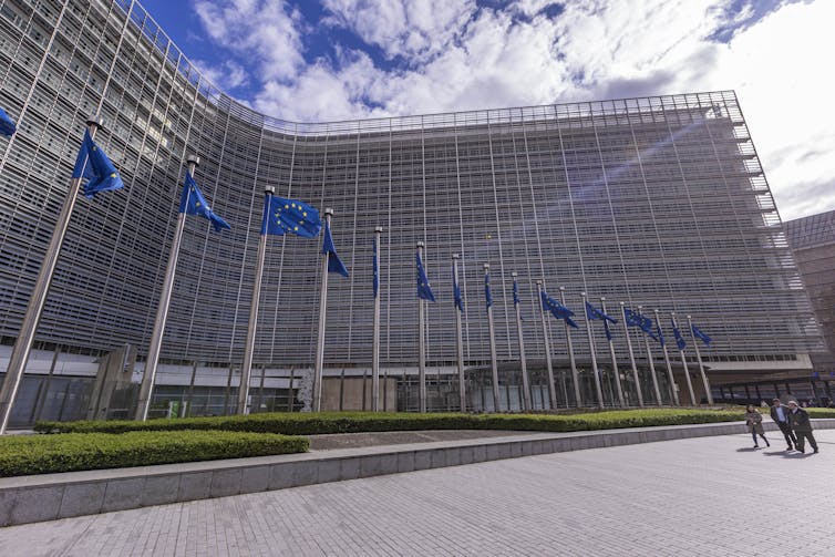 European Commission building in Belgium