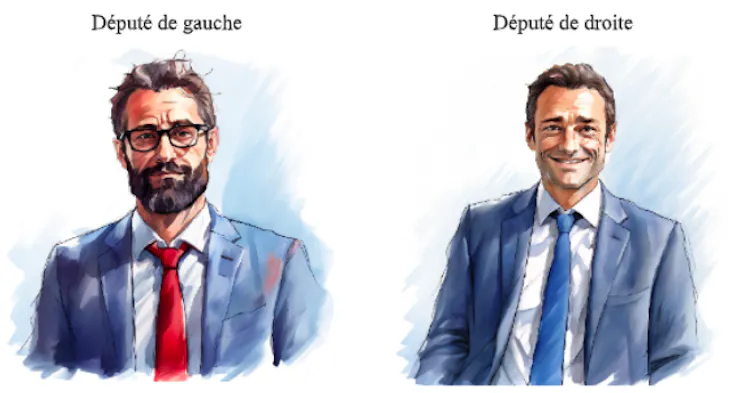 Portraits-robot réalisés à l’aide du site d’intelligence artificielle Playground sur bases des caractéristiques décrites dans l’article