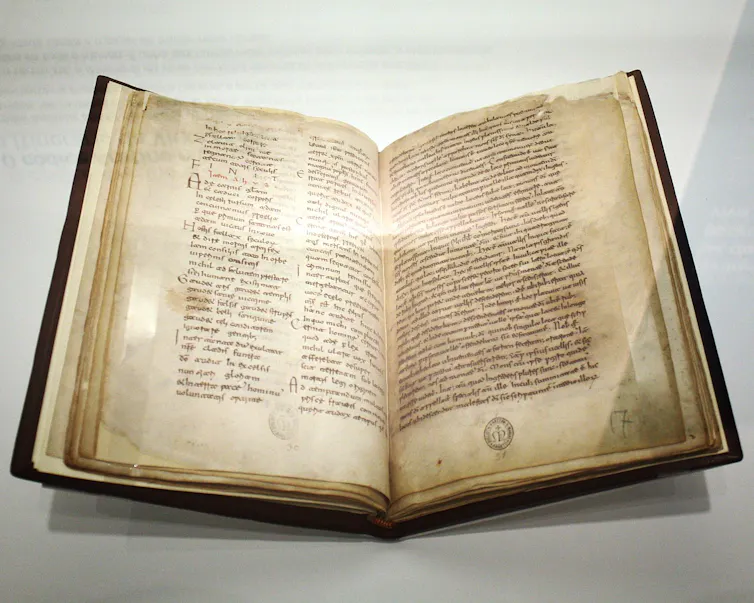 Manuscrito del relato del viaje de Egeria (siglo XI), conservado en la Biblioteca Comunale de Arezzo (Italia).