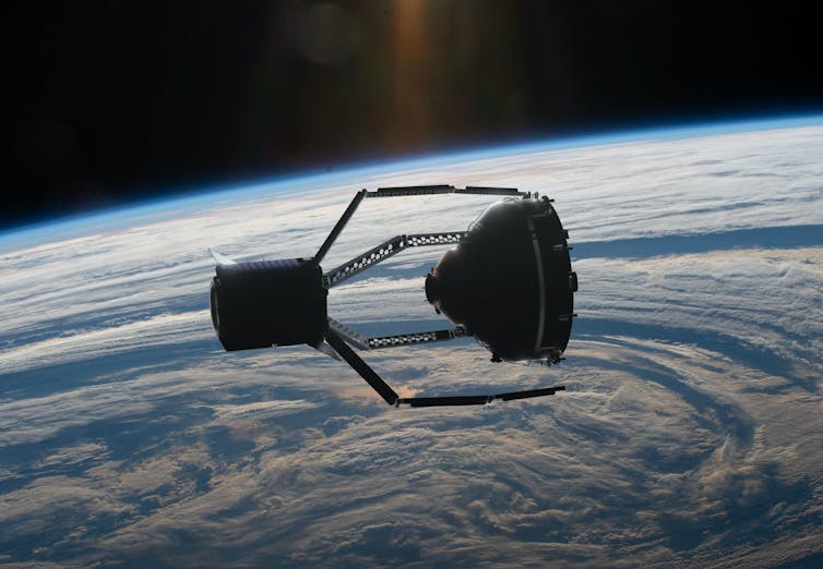 basura espacial Business Insider México ESA Representación de la misión ClearSpace-1 atrapando una etapa del lanzador Vega.