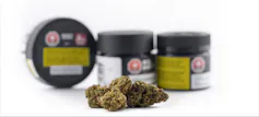 Packaging of a canadian cannabis product, blurred