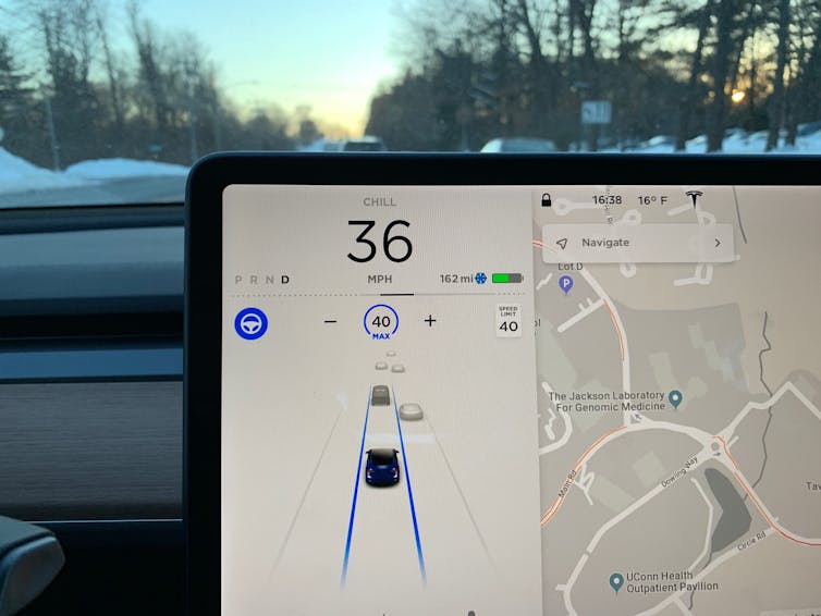 Sistema de piloto automático de Tesla.