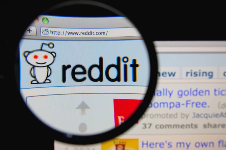 Picture of Reddit page
