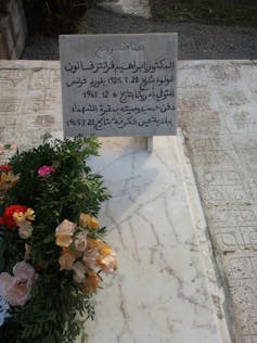 The marble grave of Fanon.