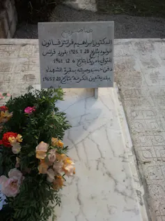 The marble grave of Fanon.