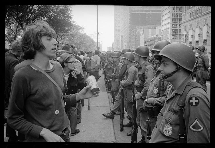 Protesters at the Democratic National Convention