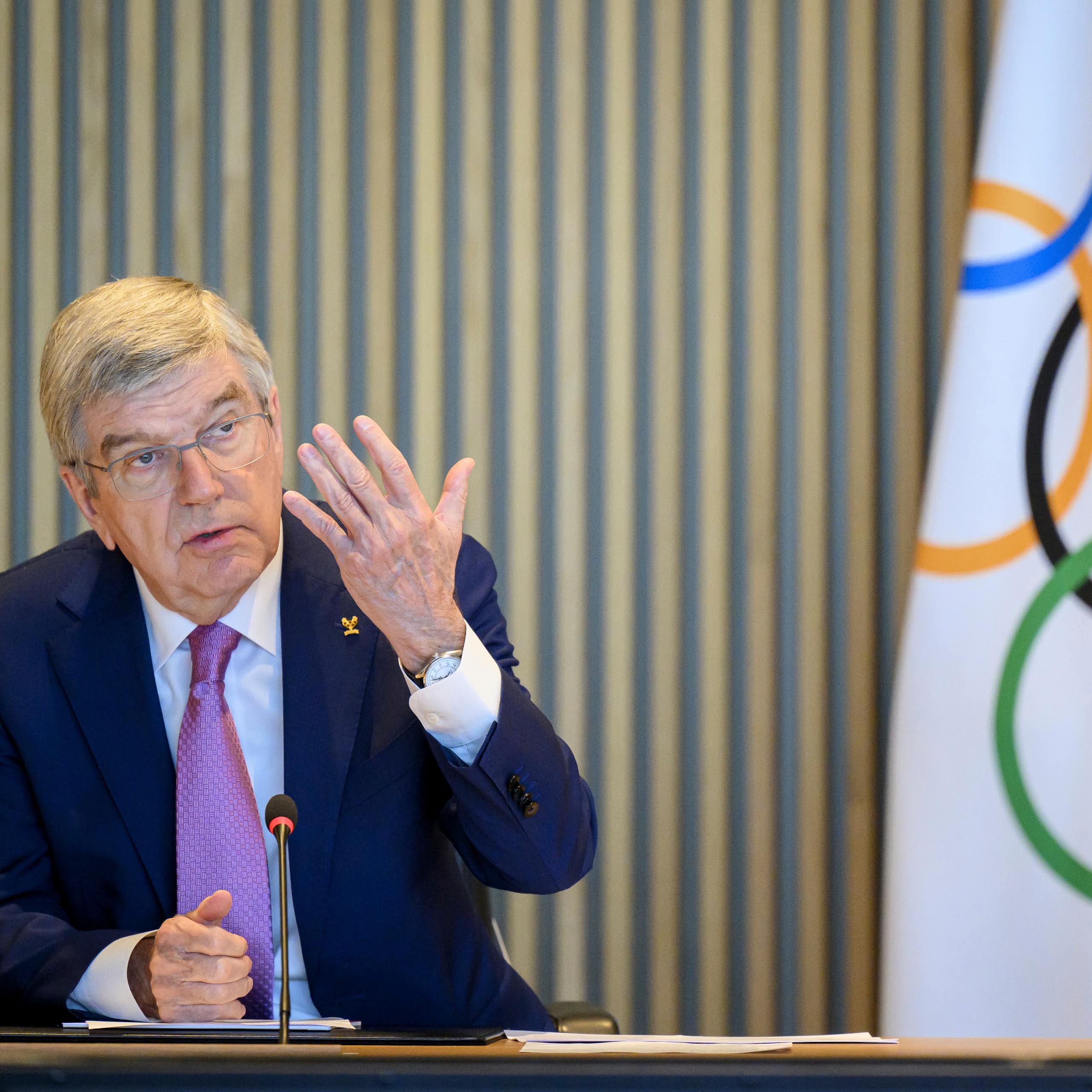 International Olympic Committee (IOC) President Thomas Bach speaks