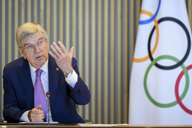 International Olympic Committee (IOC) President Thomas Bach speaks