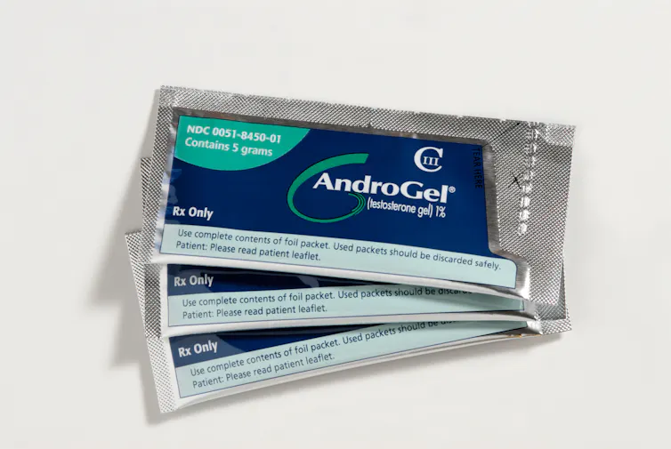 Sachets of testosterone gel