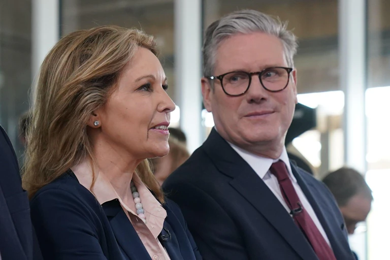 Natalie Elphicke and Keir Starmer
