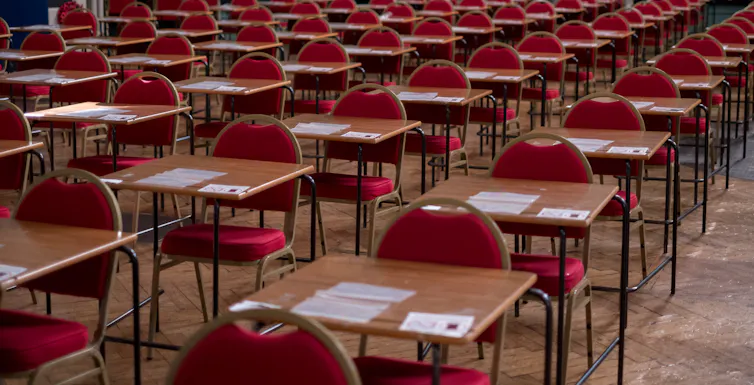 Empty exam hall