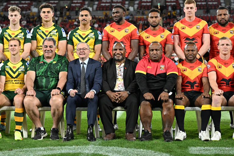 Australian Prime Minister Anthony Albanese and Prime Minister of Papua New Guinea, James Marape