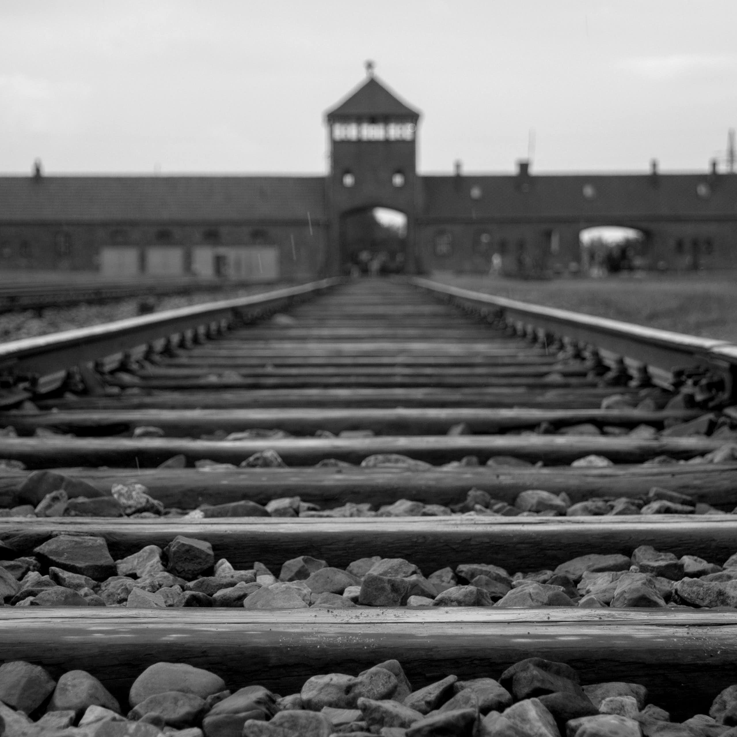 Train tracks to Auschwitz