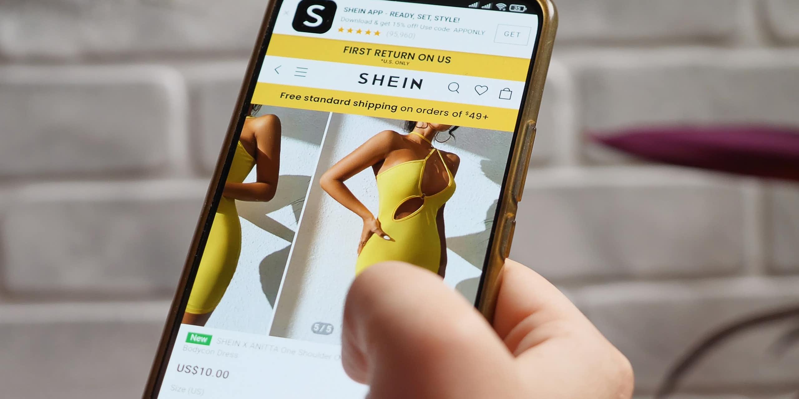 Dress for sale on Shein app