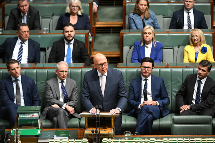 peter dutton, man speaking parliament