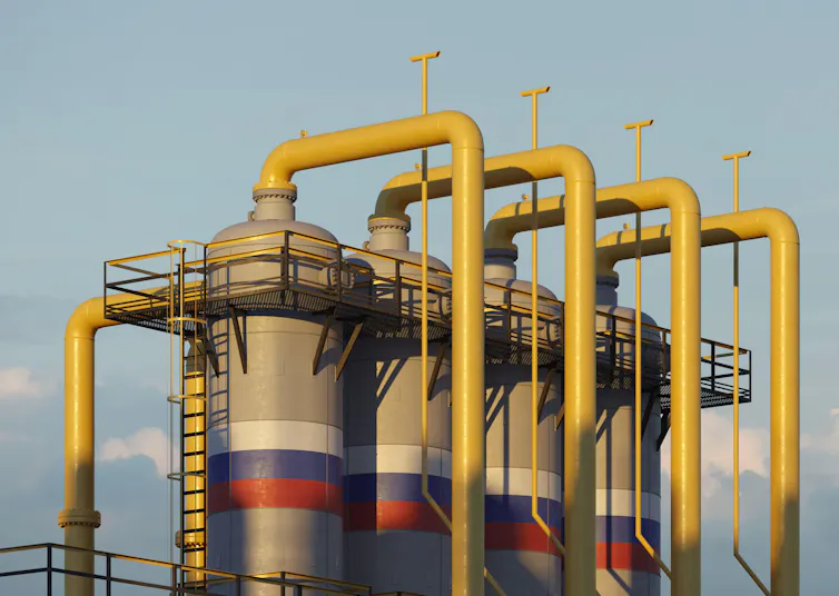 A Russian gas pipeline.