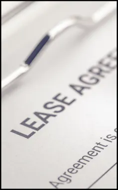 Photo of lease agreement.
