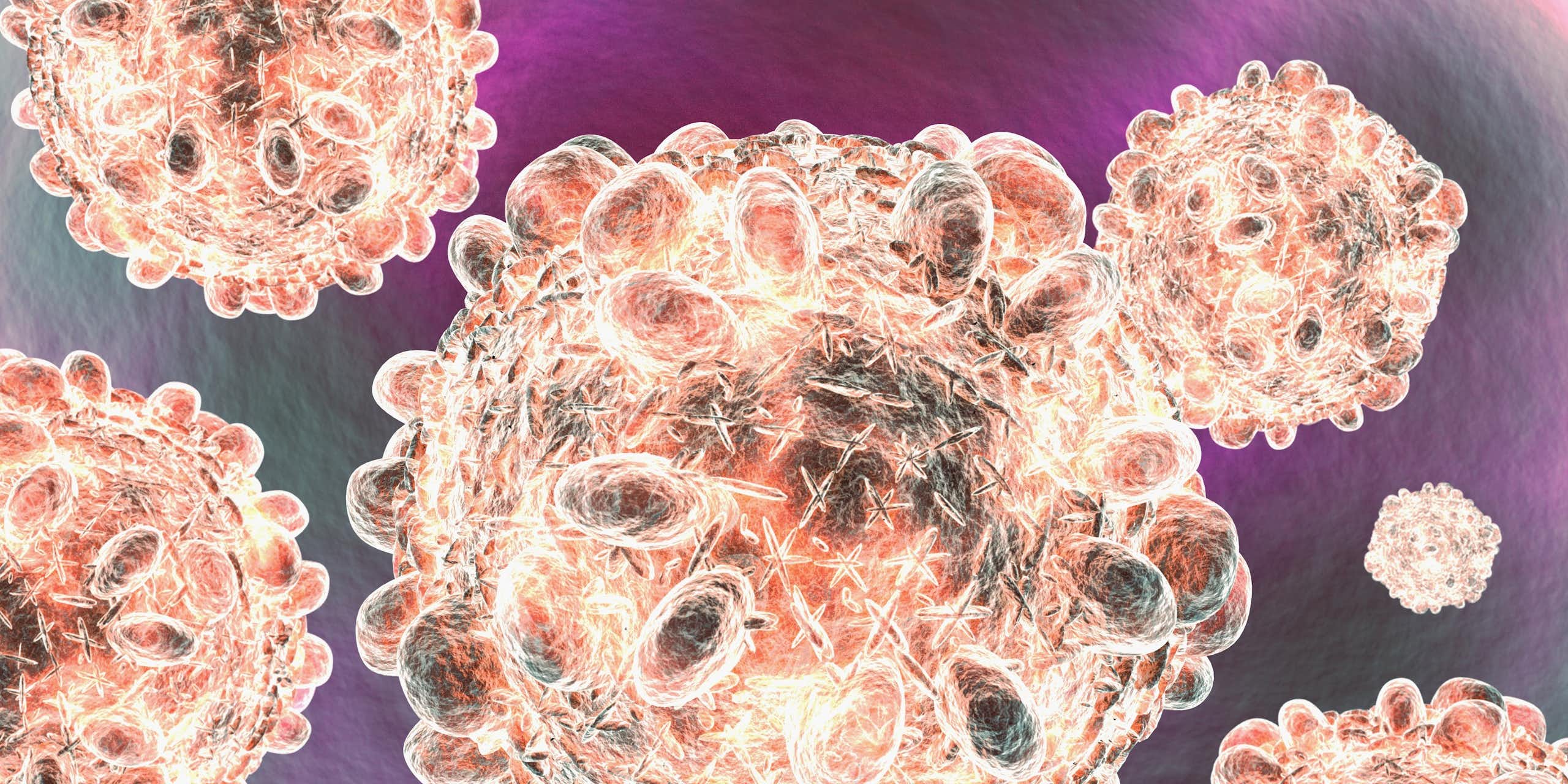 Hepatitis C virus illustration