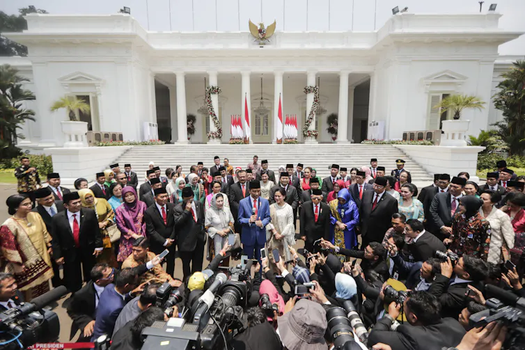Inauguration ceremony of new cabinet ministers in 2019.