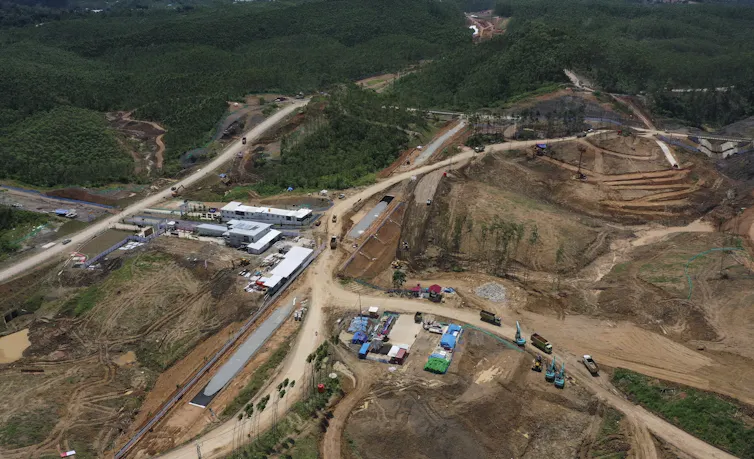 Construction on the new capital.