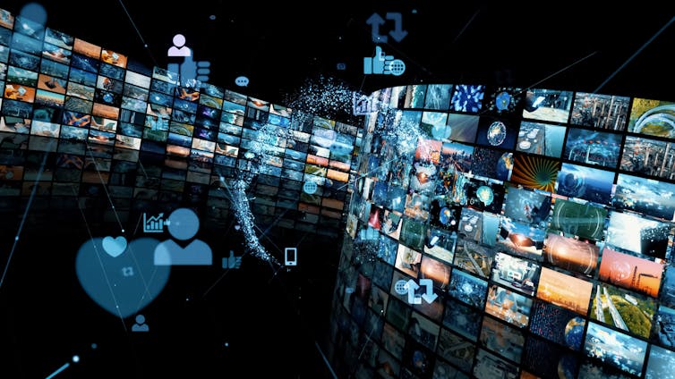 Illustration of social media