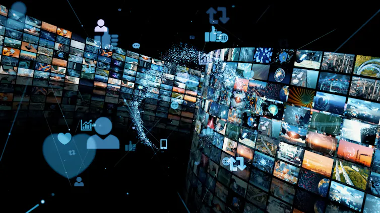 Illustration of social media
