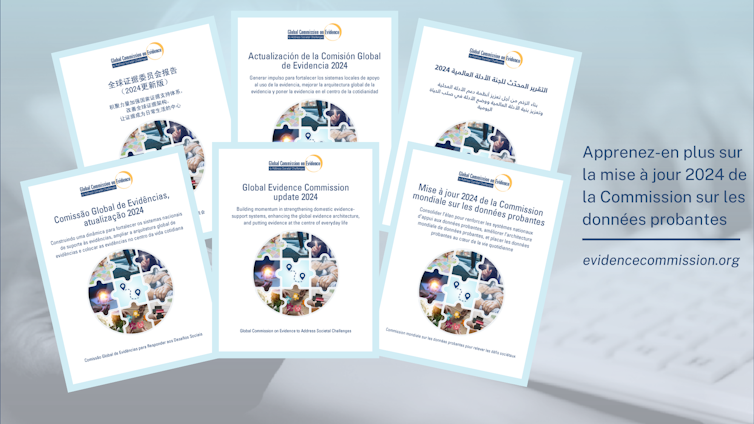 The Global Commission on Evidence was presented in several languages
