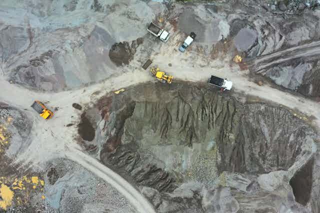 mine site from above